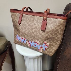 Coach Central Tote Signature Canvas By Tyler Spangler Sold Out HTF…Rare